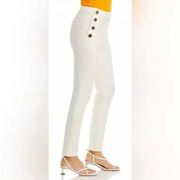 Derek Lam 10 Crosby Kelis Straight Leg Sailor Pants Off White - Picture 4 of 11